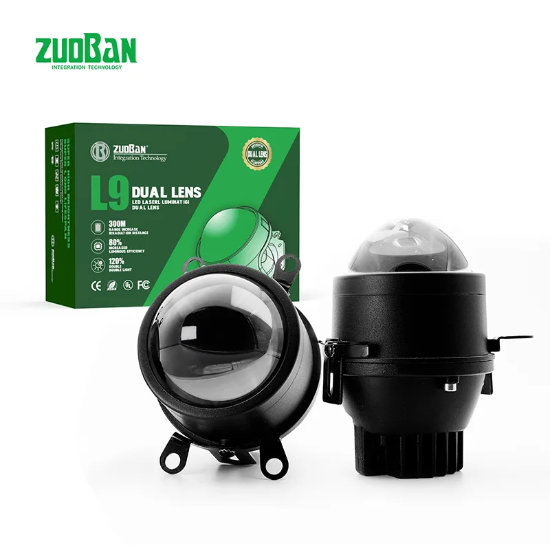 90W ၃ လက်မ Dual-Color Universal Lens Fog Light